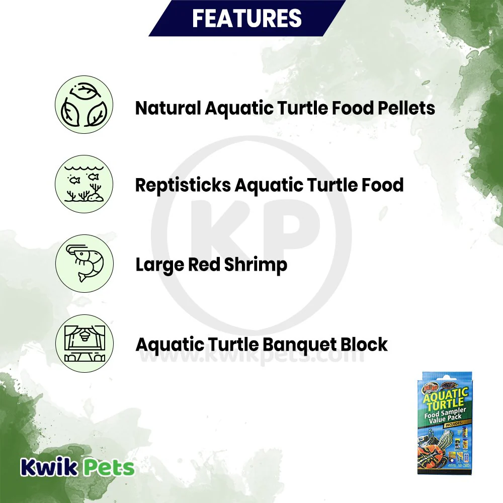 Zoo Med Aquatic Turtle Food Sampler Value Pack Display - Image 3