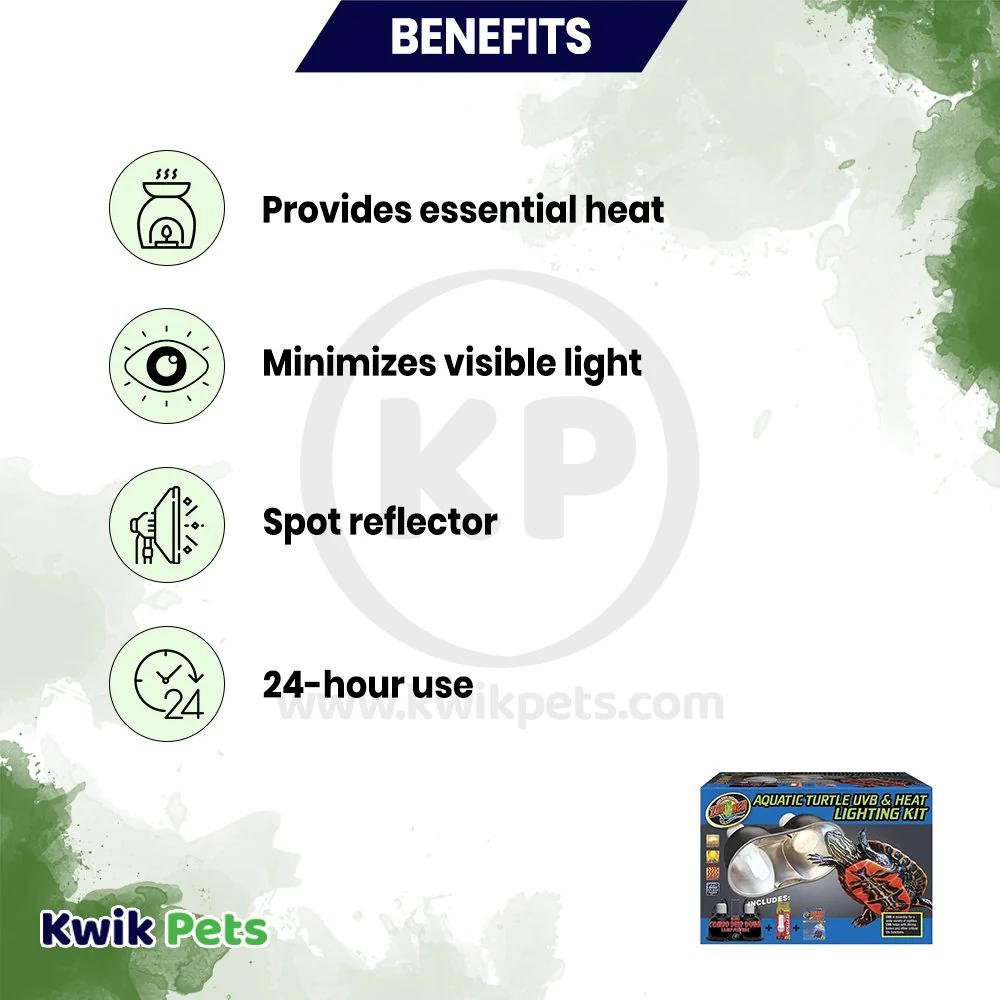 Zoo Med Aquatic Turtle UVB & Heat Lighting Kit - Image 3