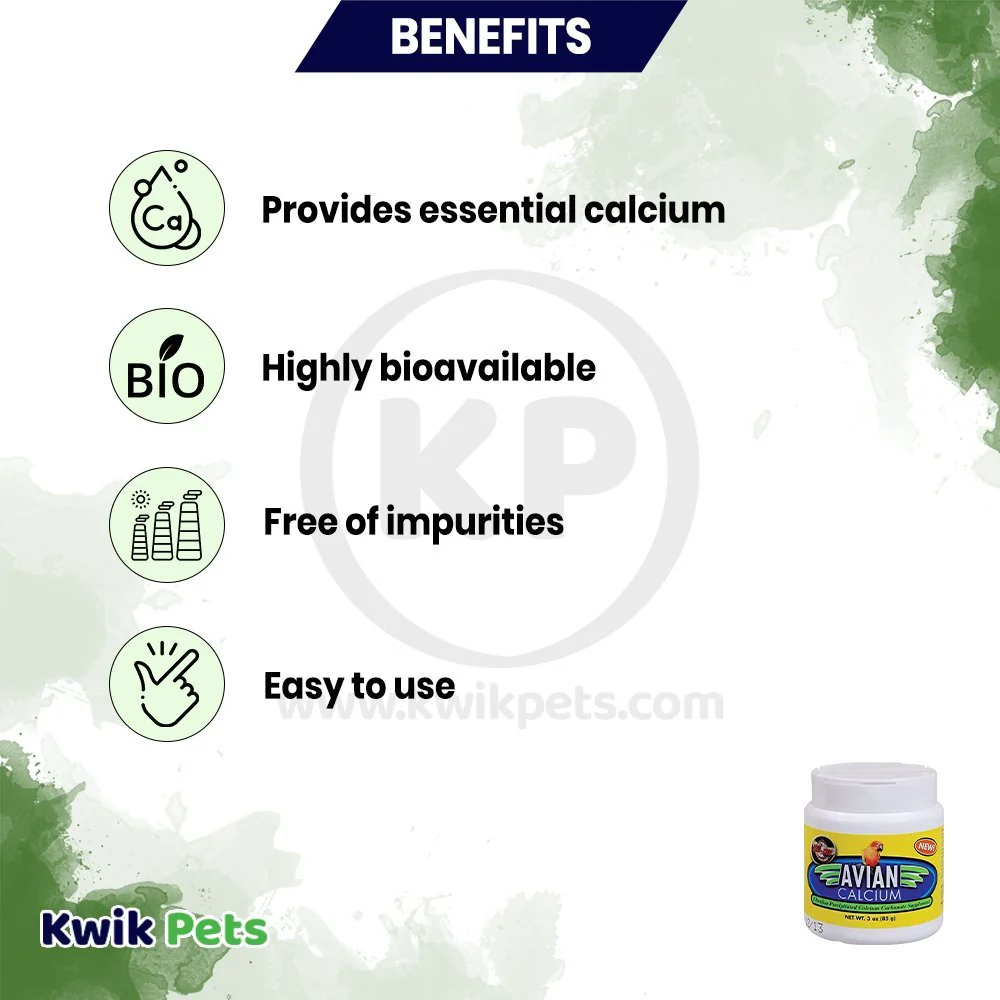 Zoo Med Avian Calcium Bird Supplement 3-oz - Image 3