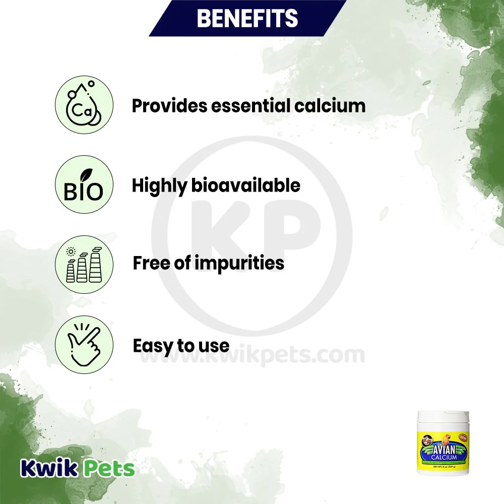 Zoo Med Avian Calcium Bird Supplement 8-oz - Image 3