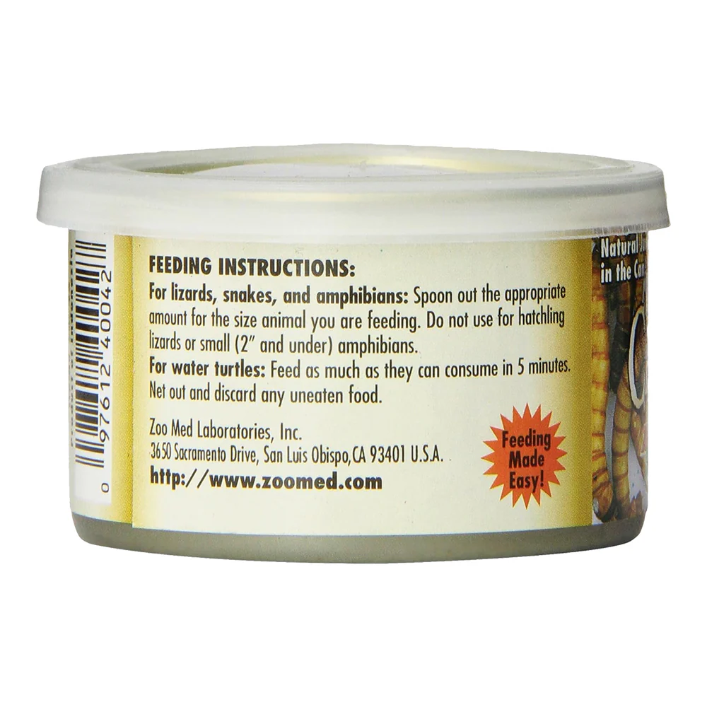 Zoo Med Can O' Worms Reptile Wet Food 1.2-oz - Image 2