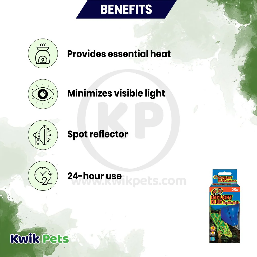 Zoo Med Daylight Blue Reptile Bulb 25W - Image 3