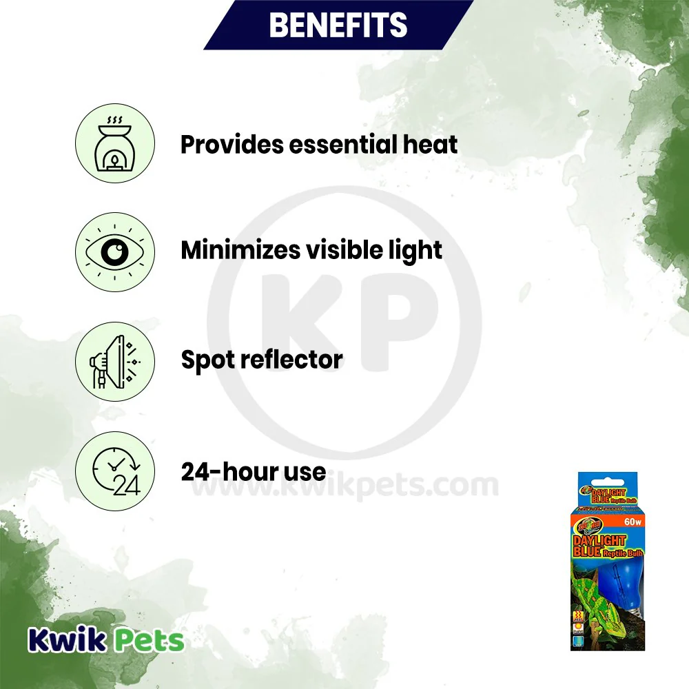 Zoo Med Daylight Blue Reptile Bulb 60W - Image 3