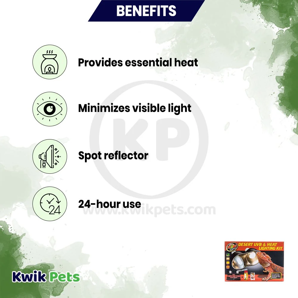 Zoo Med Desert UVB & Heat Lighting Kit - Image 3