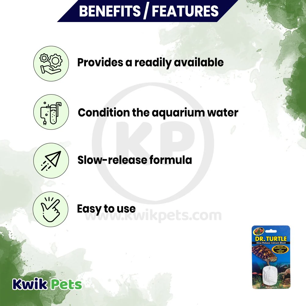 Zoo Med Dr. Turtle Slow Release Calcium Block 0.5-oz - Image 3