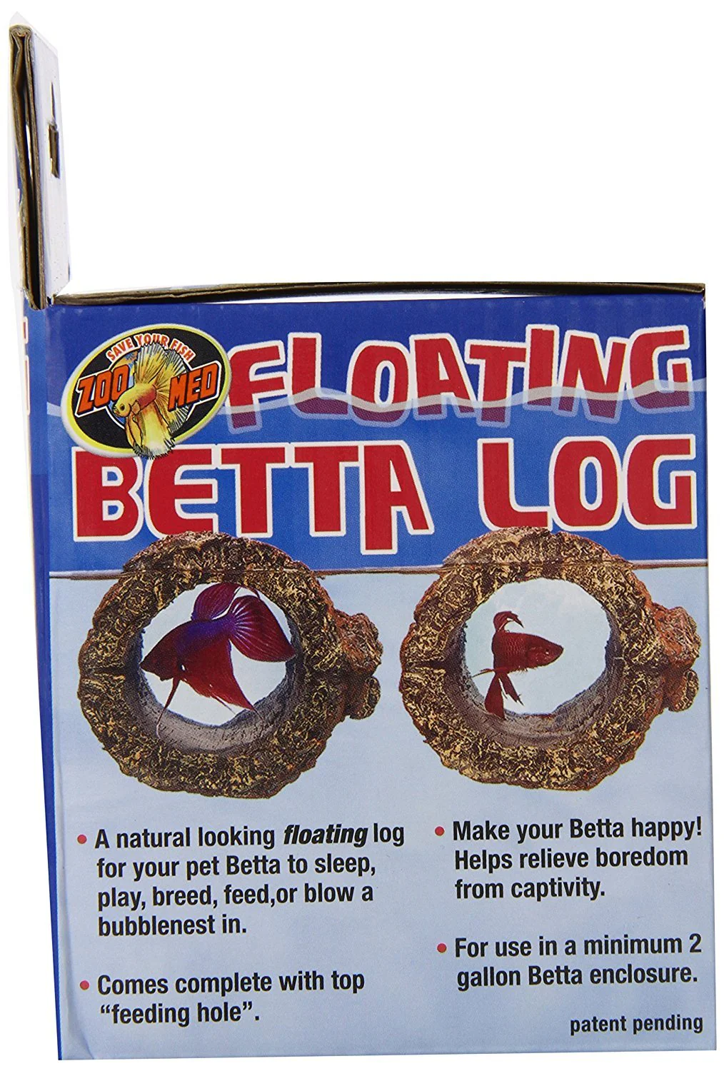 Zoo Med Floating Betta Log Aquarium Ornament Brown - Image 3
