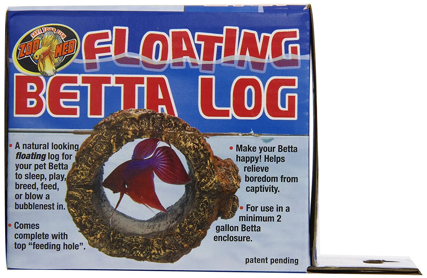 Zoo Med Floating Betta Log Aquarium Ornament Brown - Image 4
