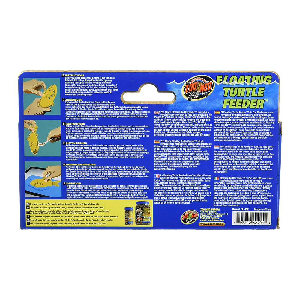 Zoo Med Floating Turtle Feeder Translucent Orange - Image 2