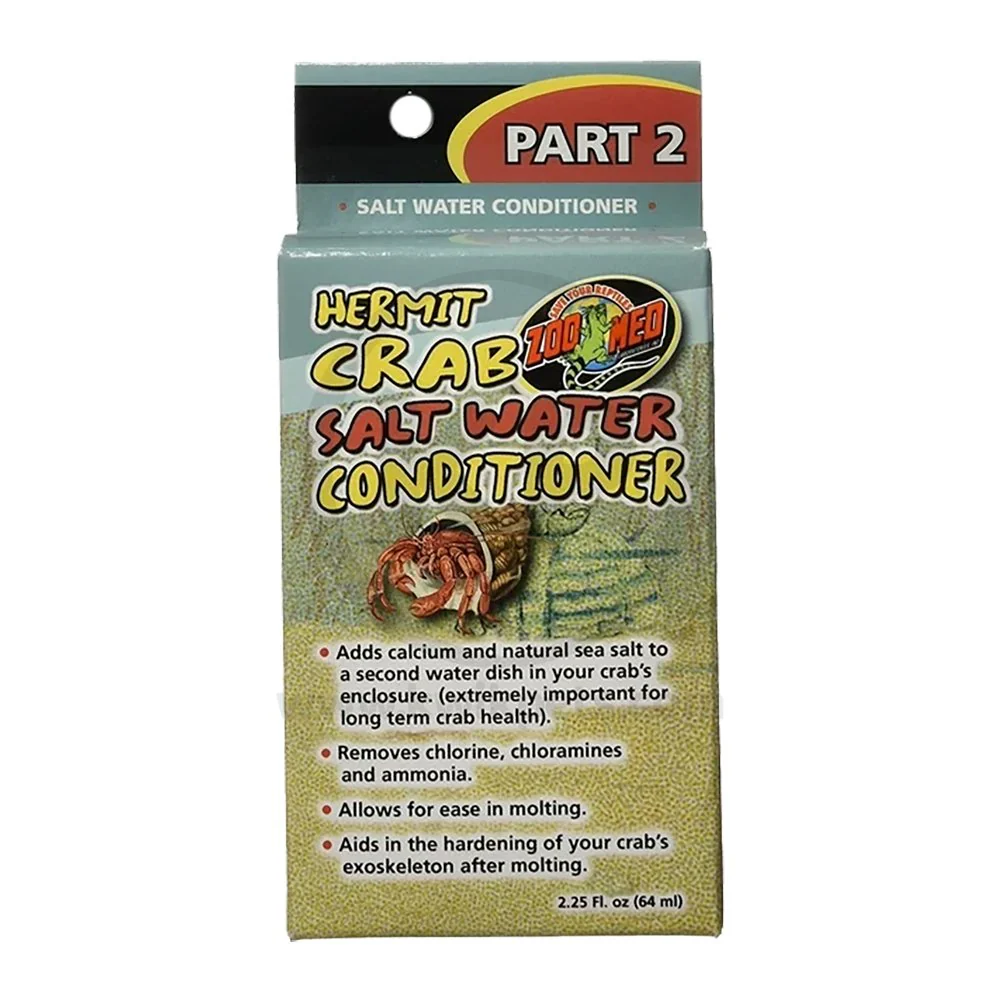 Zoo Med Hermit Crab Salt Water Conditioner 2.25-oz