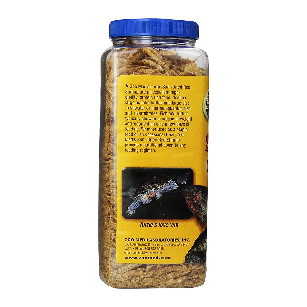 Zoo Med Sun-Dried Large Red Shrimp Reptile Food 5-oz - Image 2