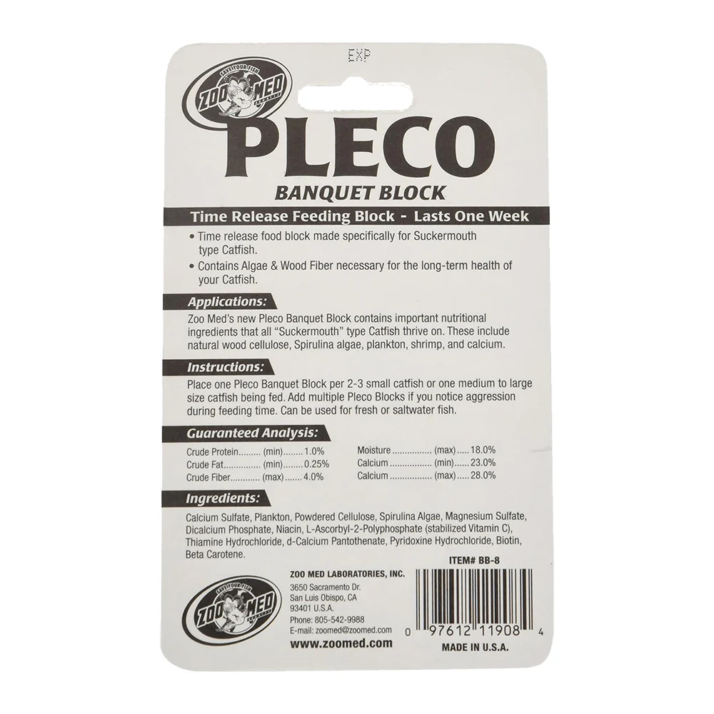 Zoo Med Pleco Banquet Fish Feeding Block Regular 0.45-oz - Image 2