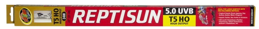 Zoo Med ReptiSun 5.0 UVB T5 High Output Linear Lamp White 24W 22-in