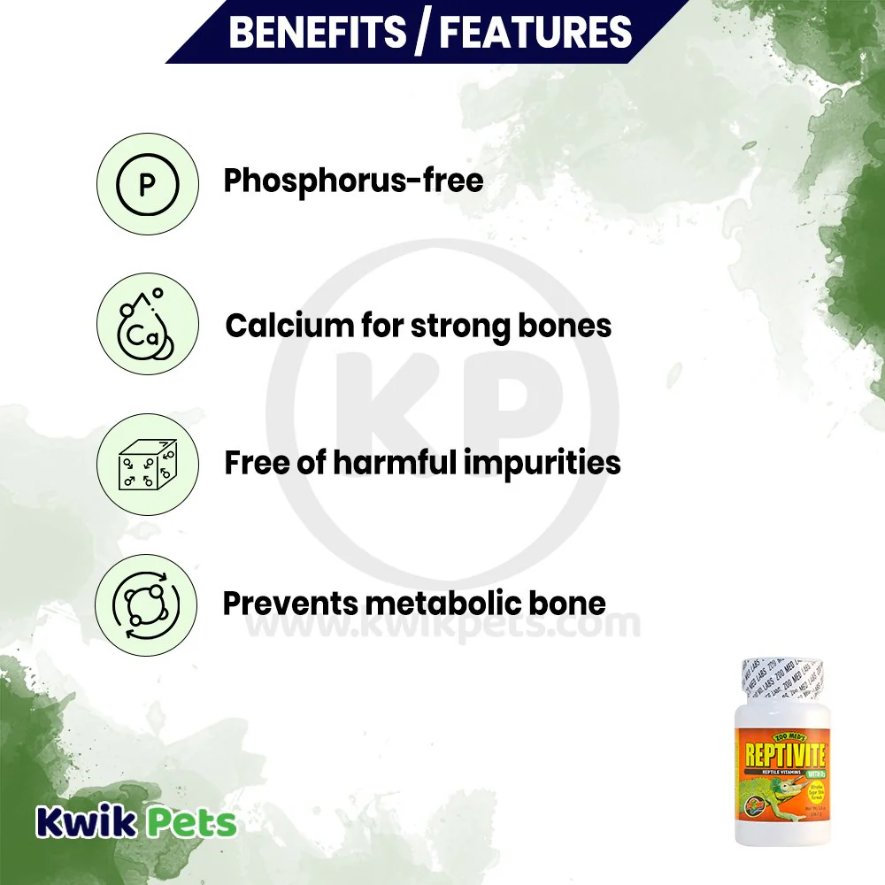 Zoo Med ReptiVite with D3 Reptile Vitamin 2-oz - Image 2