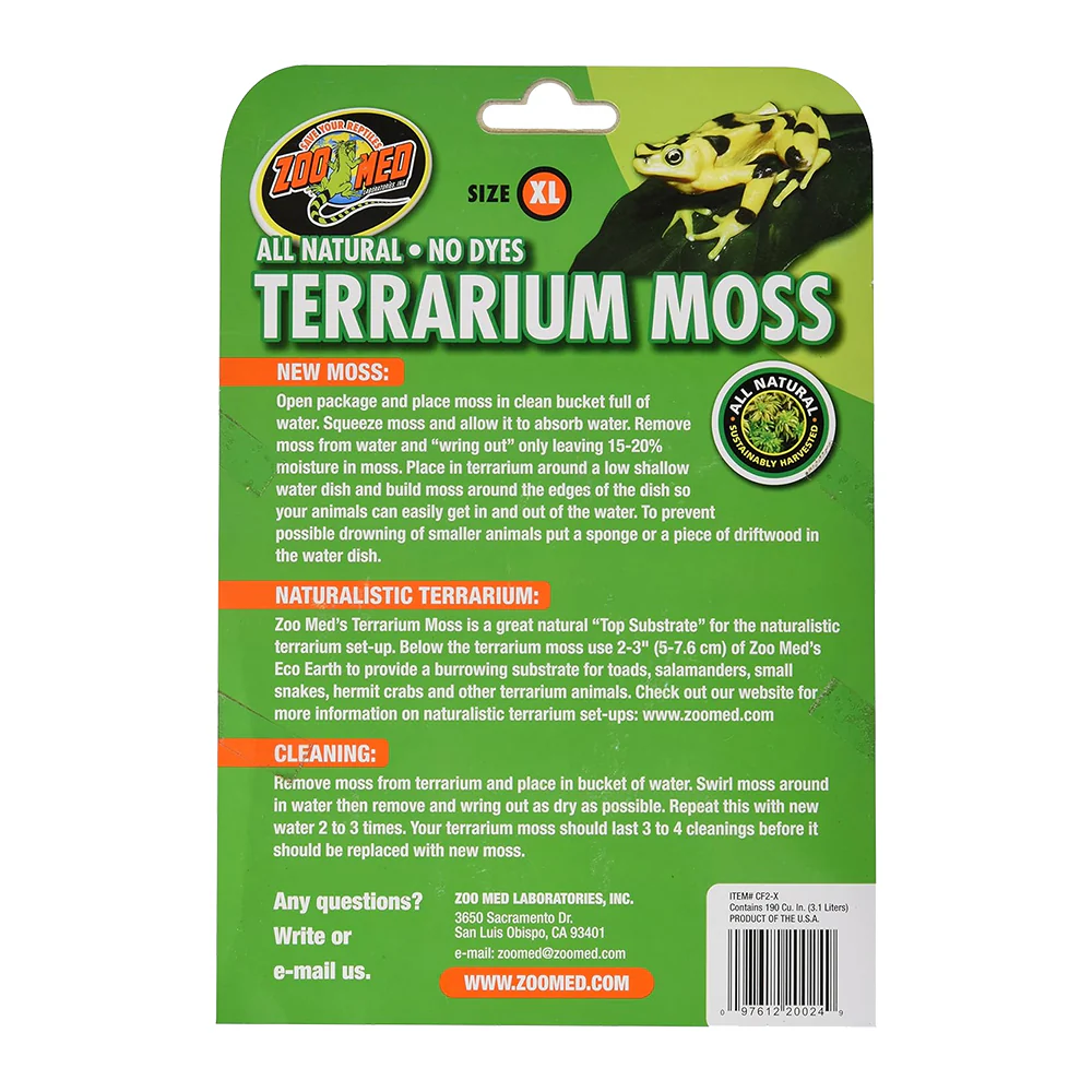 Zoo Med Terrarium Moss Substrate Green XL 30-40 gal - Image 2