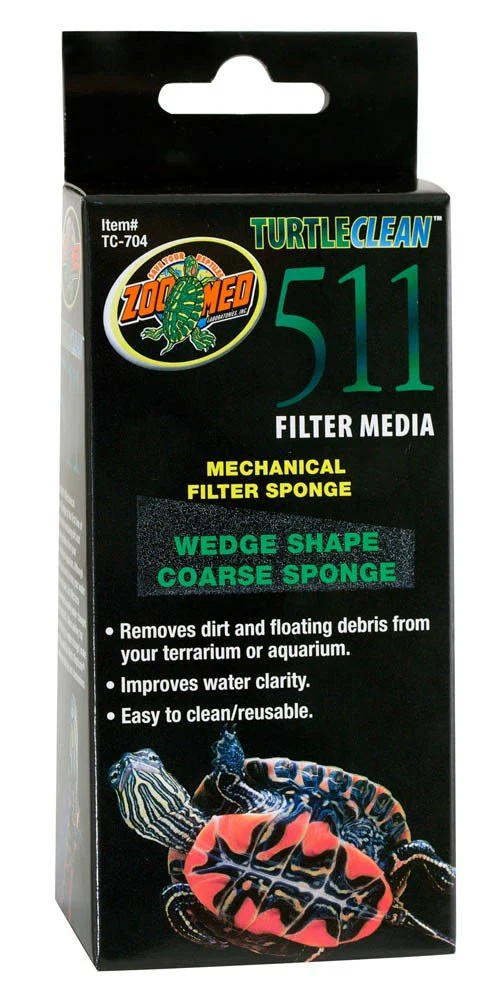 Zoo Med Turtle Clean 511 Wedge Shape Mechanical Filter Coarse Sponge