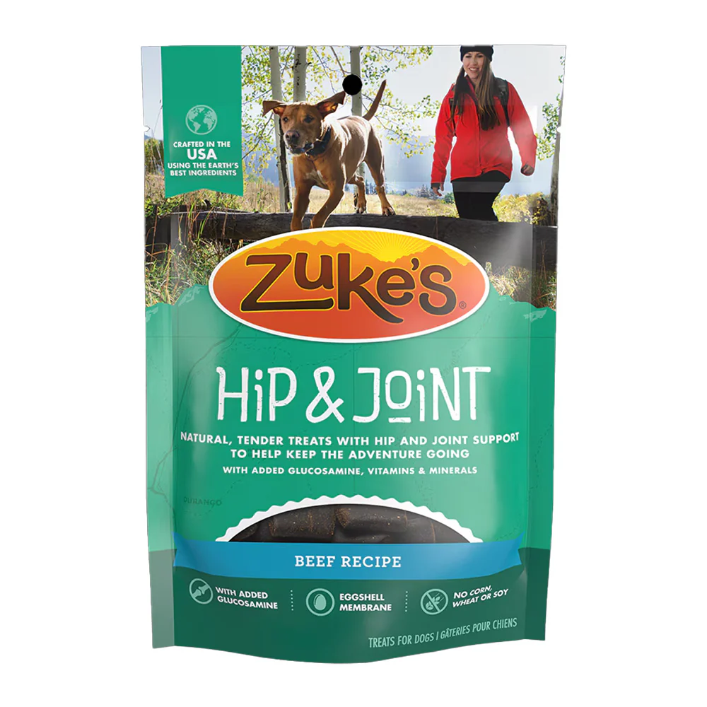 Zuke’s Hip & Joint Soft & Chewy Dog Treats Beef Recipe 1-lb