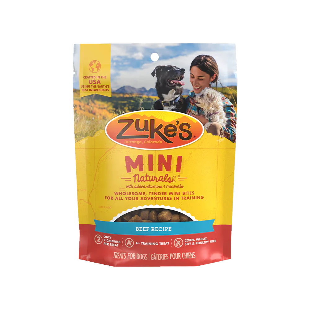 Zuke's Mini Naturals Training Dog Treats Beef Recipe 1-lb