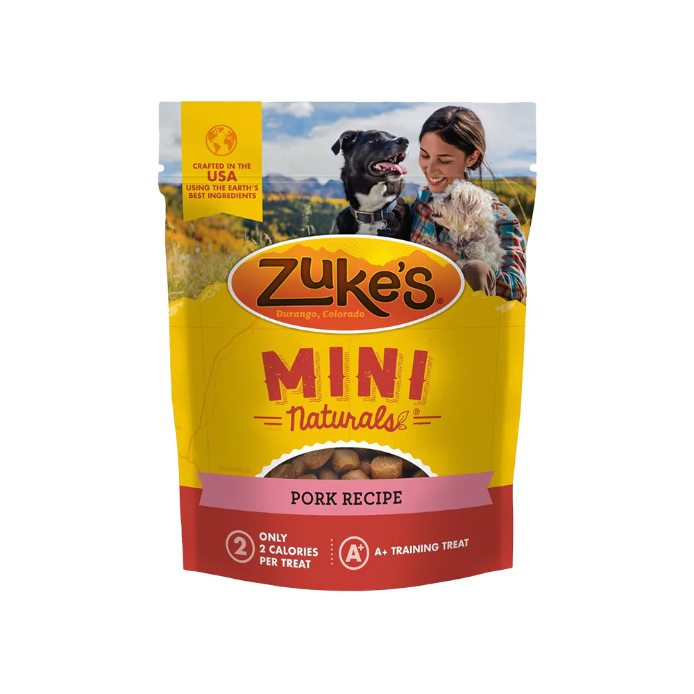 Zuke's Mini Naturals Training Dog Treats Pork Recipe 6-oz