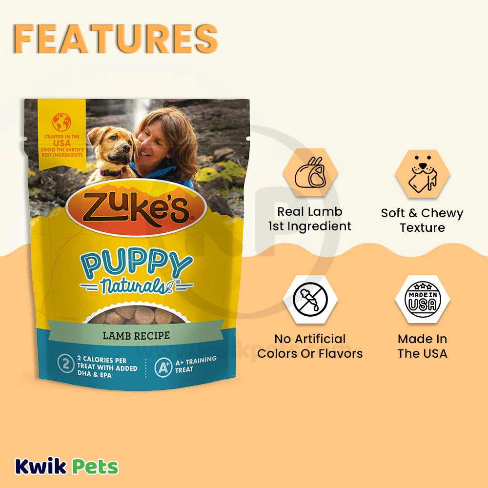 Zuke's Puppy Naturals Training Dog Treats Lamb Recipe 5-oz - Image 2