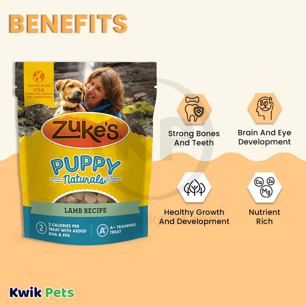 Zuke's Puppy Naturals Training Dog Treats Lamb Recipe 5-oz - Image 3
