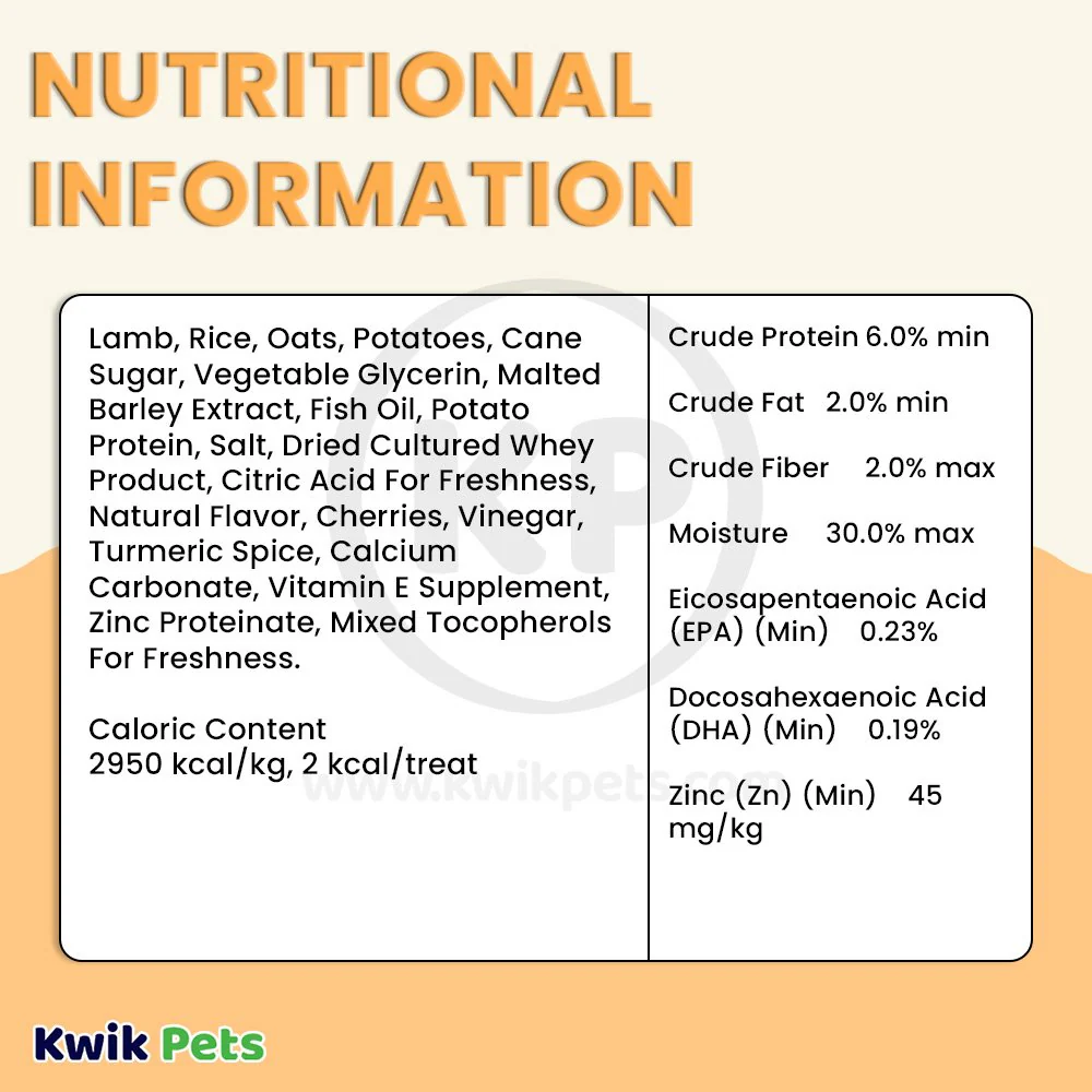 Zuke's Puppy Naturals Training Dog Treats Lamb Recipe 5-oz - Image 4