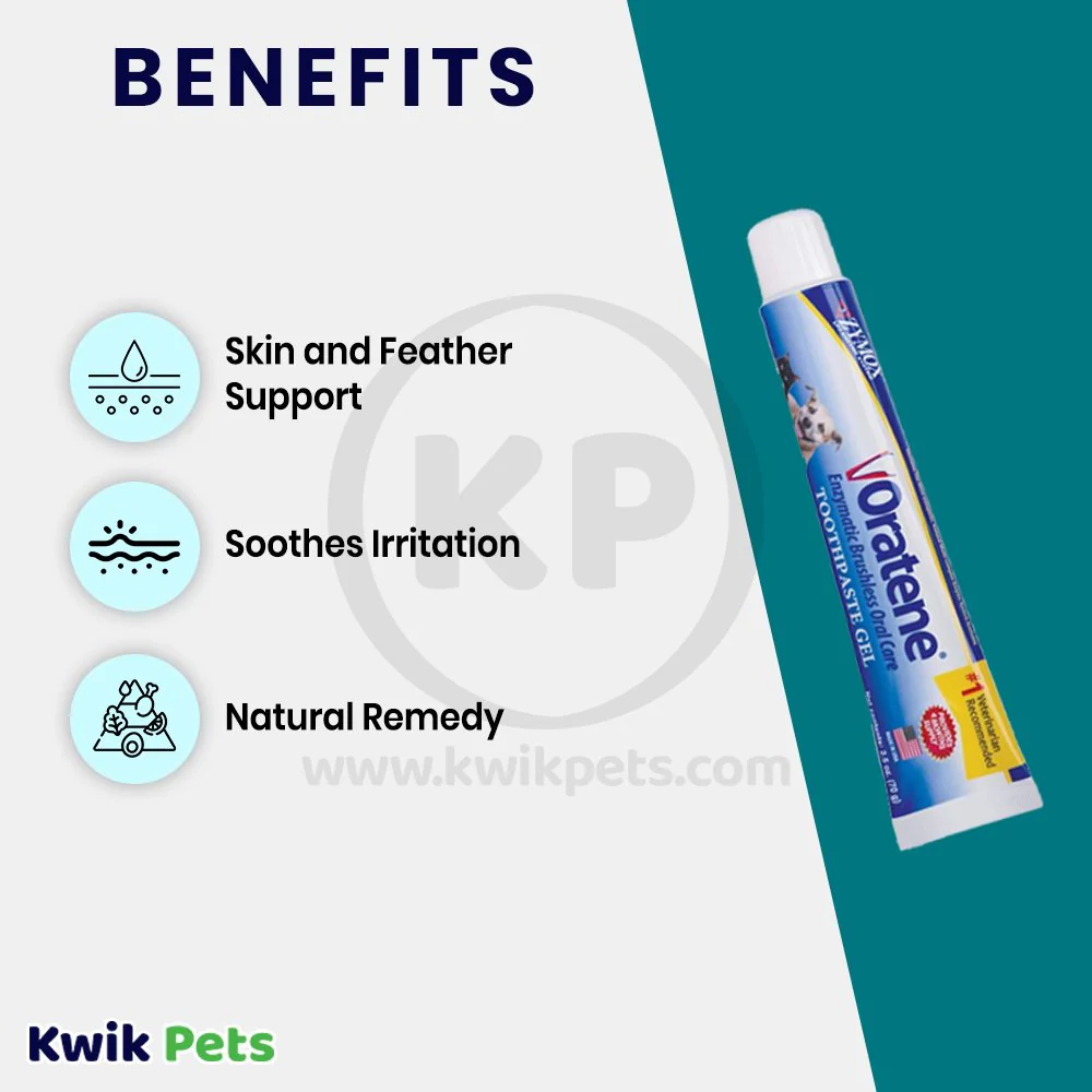 Zymox Oratene Brushless Enzymatic Oral Care Toothpaste Gel for Dogs & Cats 2.5-oz - Image 3
