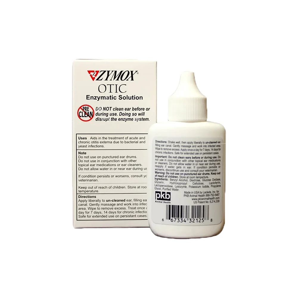 Zymox Ear Solution without Hydrocortisone 1.25-oz - Image 2
