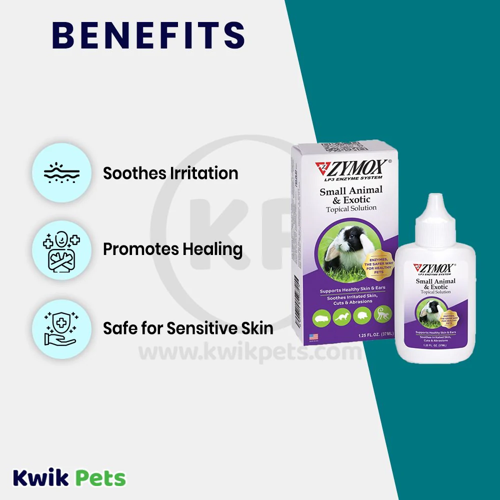 Zymox Small Animal & Exotic Topical Solution 1.25-oz - Image 3